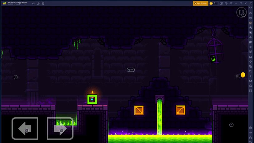 How to play Geometry Dash Lite on PC using BlueStacks emulator