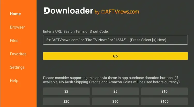 Install Downloader app from Google Play Store on Onn 4K box