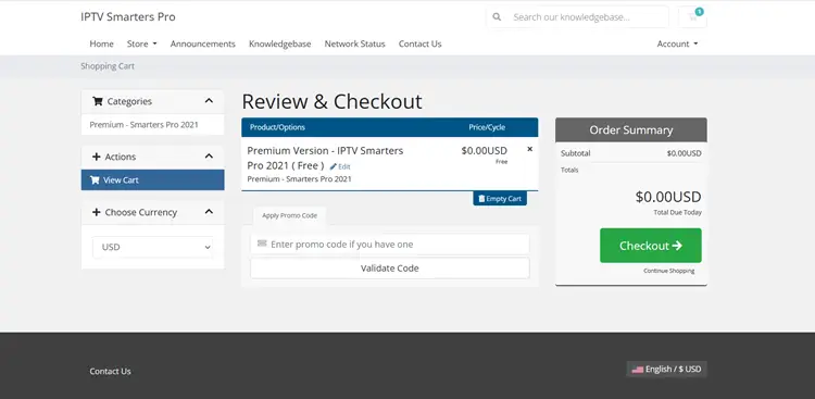 IPTV Smarters Pro Premium free activation screen